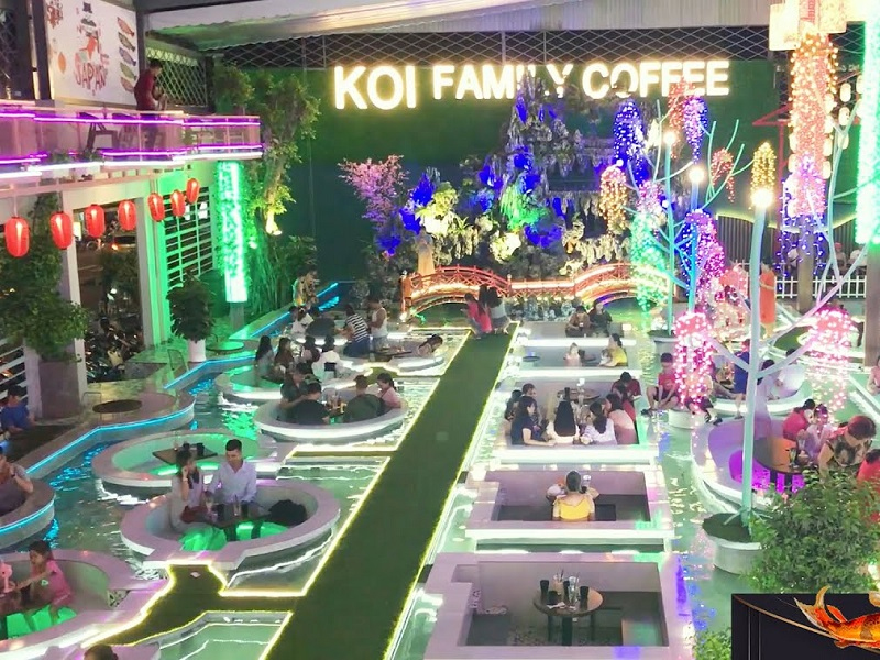 Cafe cá Koi Sài Gòn